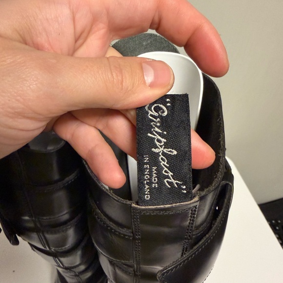 Gripfast Punk Goth Alternative 5 Buckle Straps Steel Toe Boots Men’s US 12 UK 11 - Picture 15 of 16